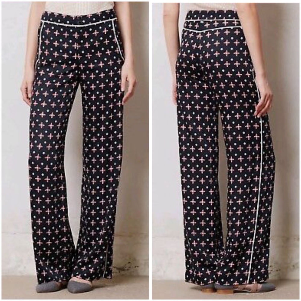 Anthropologie Elevenses Foulard Wide-leg Pants